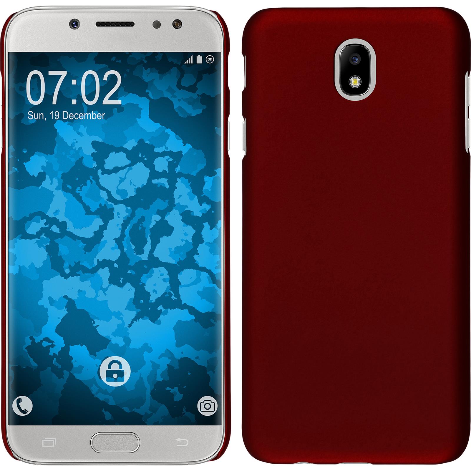 Hardcase für Samsung Galaxy J5 2017 gummiert rot