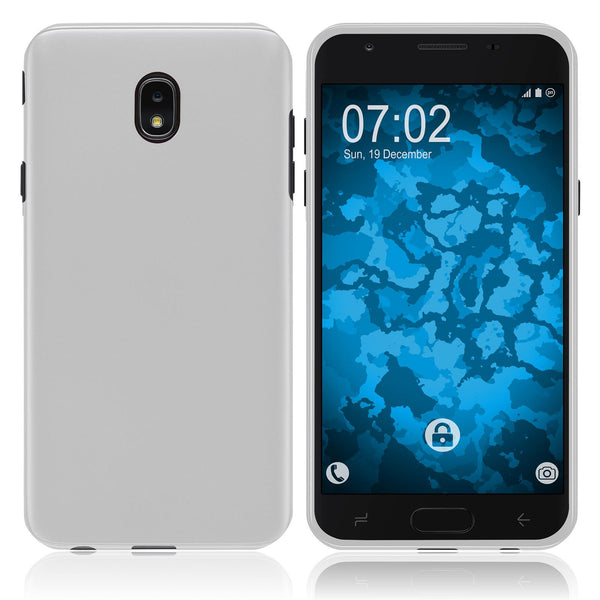 PhoneNatic Case kompatibel mit Samsung Galaxy J7 (2018) - clear Silikon Hülle matt Cover