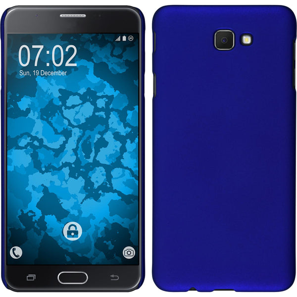 Hardcase für Samsung Galaxy J7 Prime gummiert blau