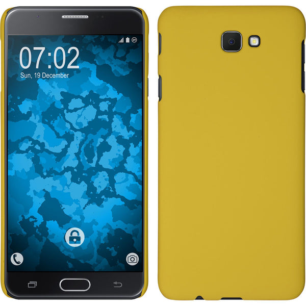 Hardcase für Samsung Galaxy J7 Prime gummiert gelb