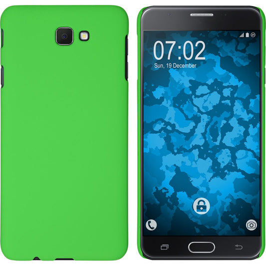 Hardcase für Samsung Galaxy J7 Prime gummiert grün