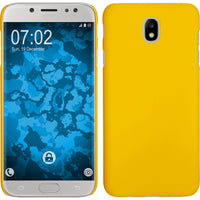 Hardcase für Samsung Galaxy J7 Pro gummiert gelb