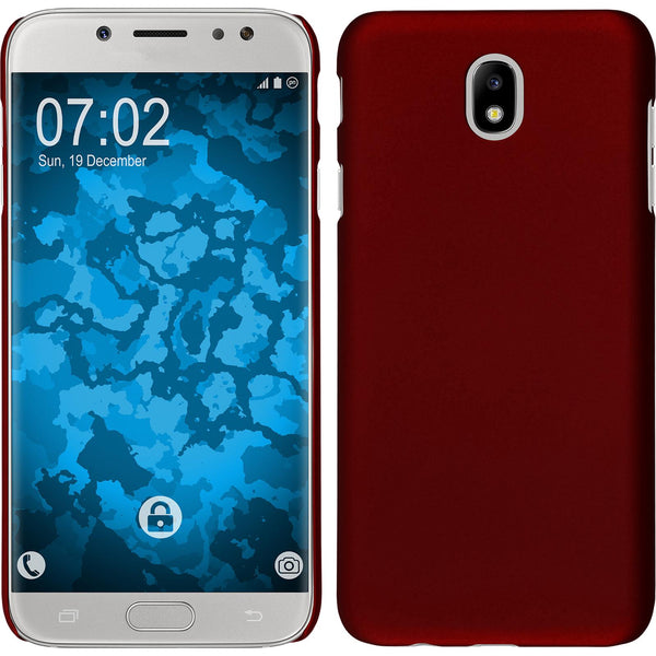 Hardcase für Samsung Galaxy J7 Pro gummiert rot