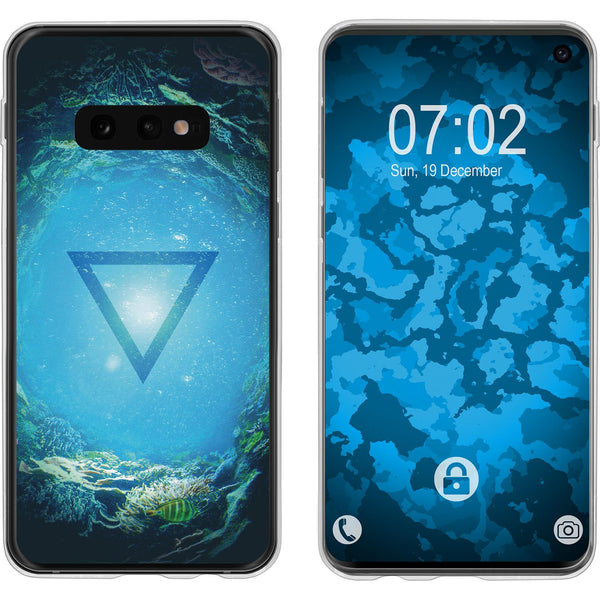 Galaxy S10e Silikon-Hülle Element Wasser M4 Case