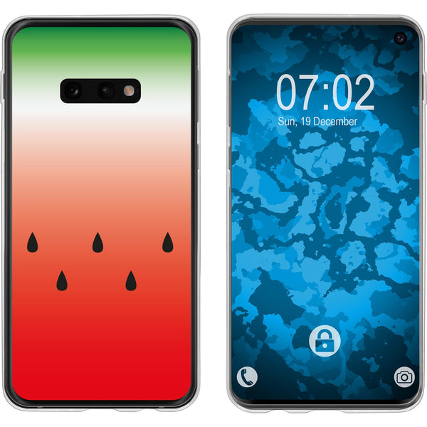 Galaxy S10e Silikon-Hülle Sommer Melone M5 Case