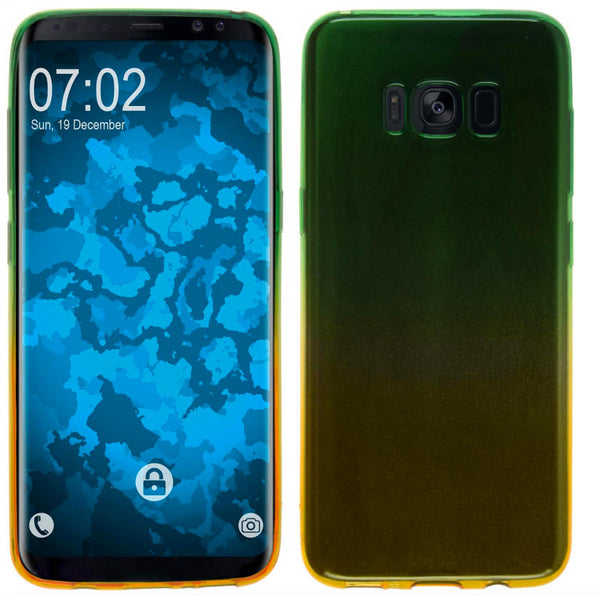 PhoneNatic Case kompatibel mit Samsung Galaxy S8 Plus - Design:03 Silikon Hülle OmbrË + flexible Folie