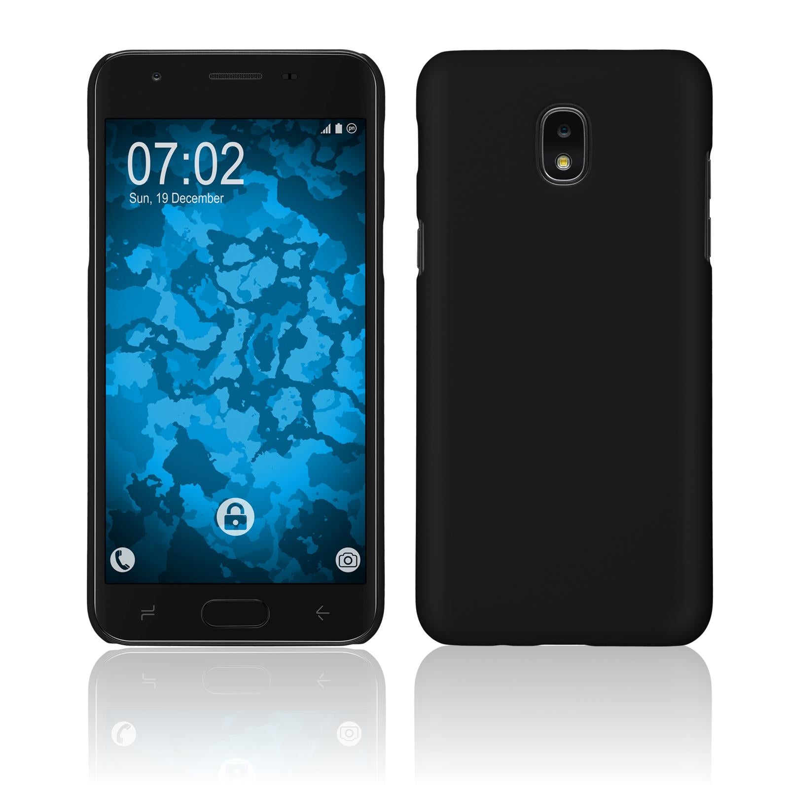 Hardcase für Samsung Galaxy J3 (2018) gummiert schwarz