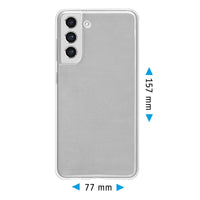 PhoneNatic Case kompatibel mit Samsung Galaxy S21 FE - Crystal Clear Silikon Hülle crystal-case Cover