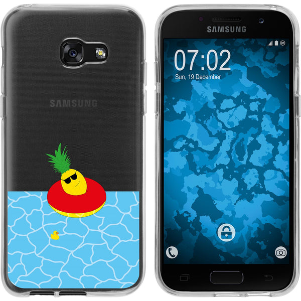 Galaxy A7 (2017) Silikon-Hülle Sommer Ananas M2 Case