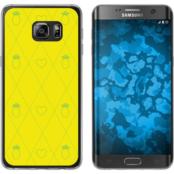 Galaxy S7 Edge Silikon-Hülle Sommer Ananas M1 Case