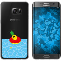 Galaxy S7 Edge Silikon-Hülle Sommer Ananas M2 Case