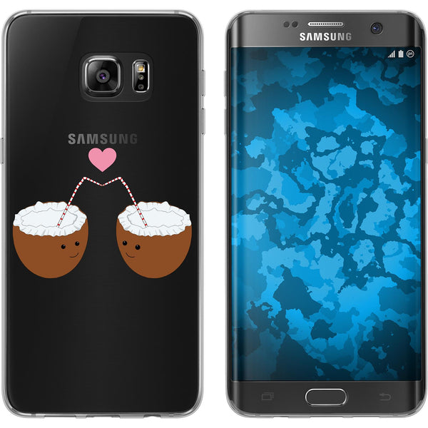 Galaxy S7 Edge Silikon-Hülle Sommer Coconuts M3 Case