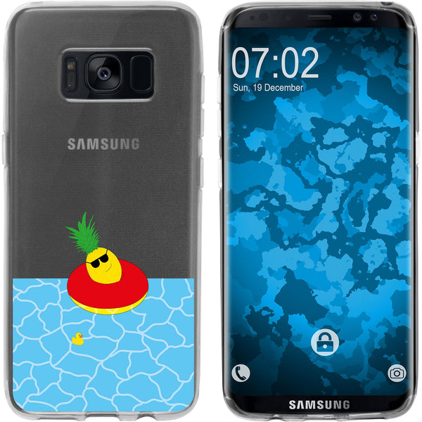 Galaxy S8 Plus Silikon-Hülle Sommer Ananas M2 Case