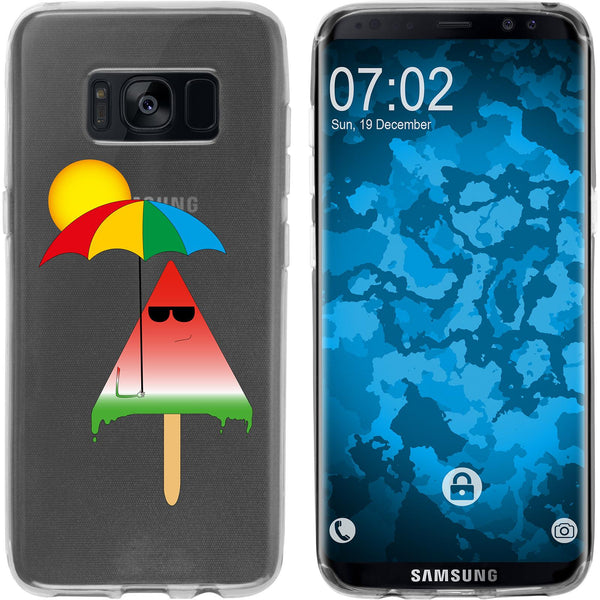 Galaxy S8 Plus Silikon-Hülle Sommer Eis M6 Case