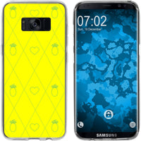 Galaxy S8 Silikon-Hülle Sommer Ananas M1 Case
