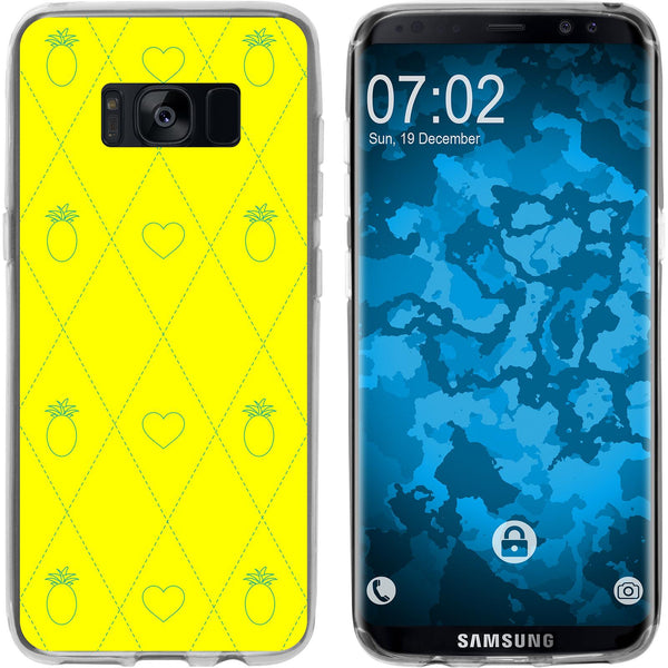 Galaxy S8 Silikon-Hülle Sommer Ananas M1 Case