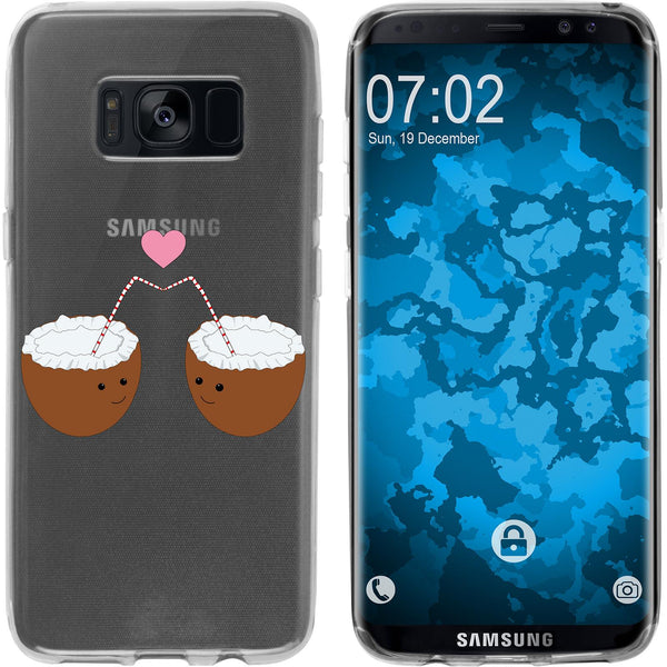 Galaxy S8 Silikon-Hülle Sommer Coconuts M3 Case