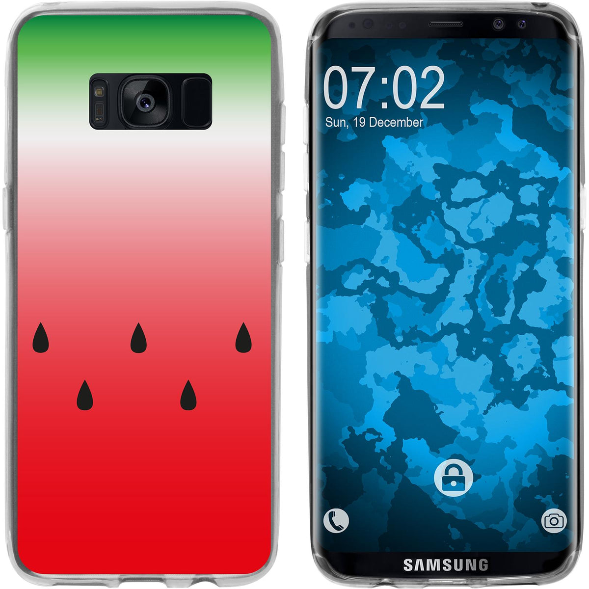 Galaxy S8 Silikon-Hülle Sommer Melone M5 Case
