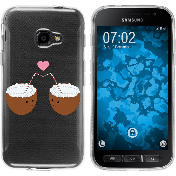 Galaxy Xcover 4 / 4s Silikon-Hülle Sommer Coconuts M3 Case