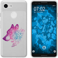 Pixel 3 Silikon-Hülle Floral Wolf M3-6 Case