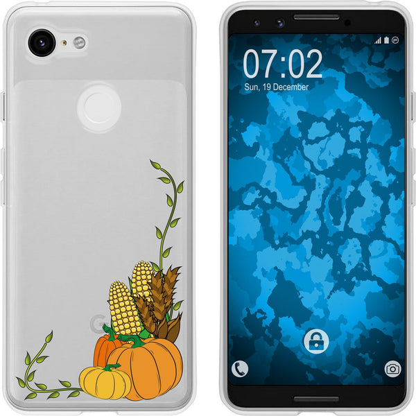 Pixel 3 Silikon-Hülle Herbst Erntedankfest/Thanksgiving M5 C