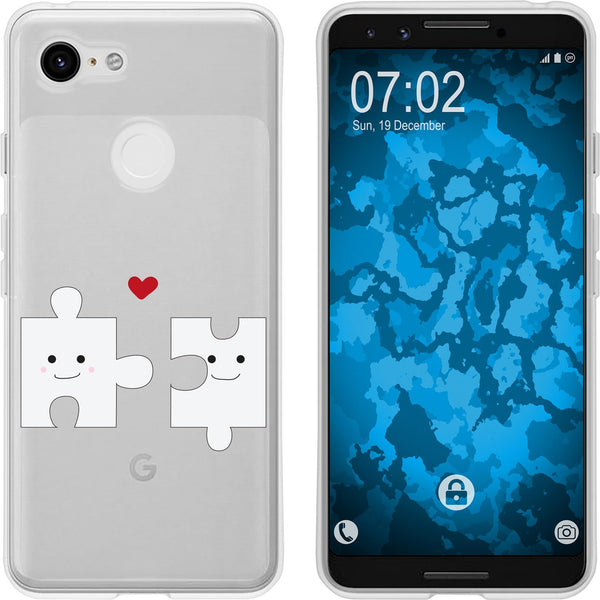 Pixel 3 Silikon-Hülle in Love Herz M1 Case