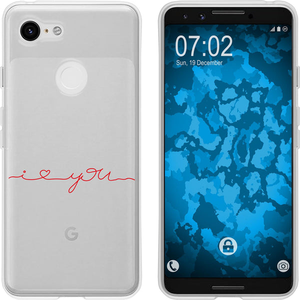 Pixel 3 Silikon-Hülle in Love Wörter M2 Case
