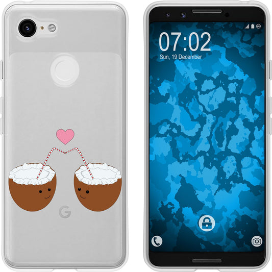 Pixel 3 Silikon-Hülle Sommer Coconuts M3 Case
