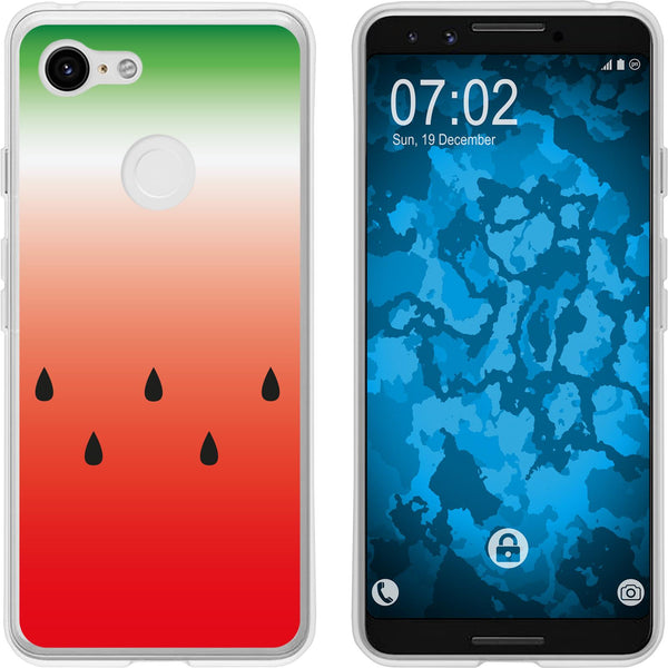 Pixel 3 Silikon-Hülle Sommer Melone M5 Case
