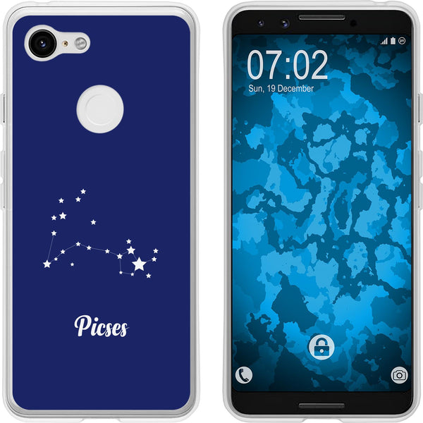 Pixel 3 Silikon-Hülle SternzeichenPisces M1 Case