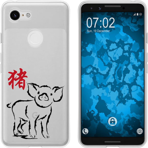 Pixel 3 Silikon-Hülle Tierkreis Chinesisch M12 Case