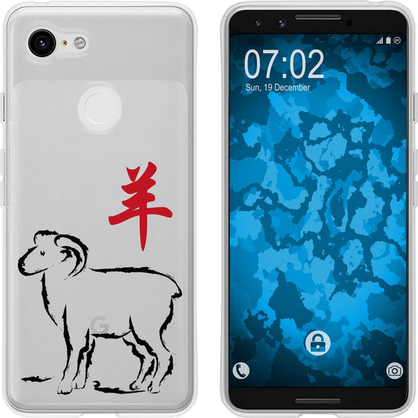 Pixel 3 Silikon-Hülle Tierkreis Chinesisch M8 Case