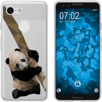 Pixel 3 Silikon-Hülle Vektor Tiere Panda M4 Case