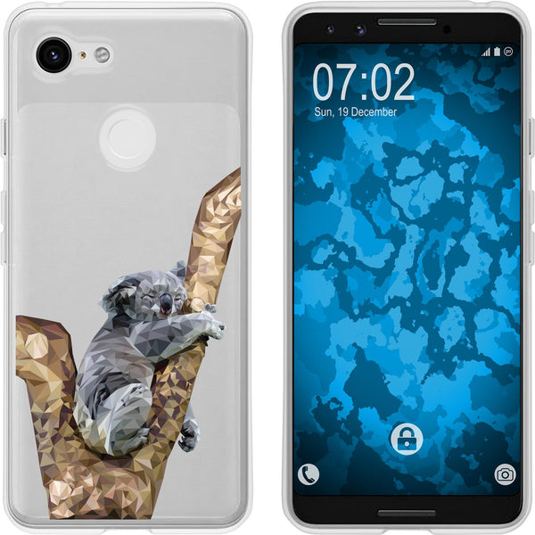Pixel 3 Silikon-Hülle Vektor Tiere Koala M9 Case