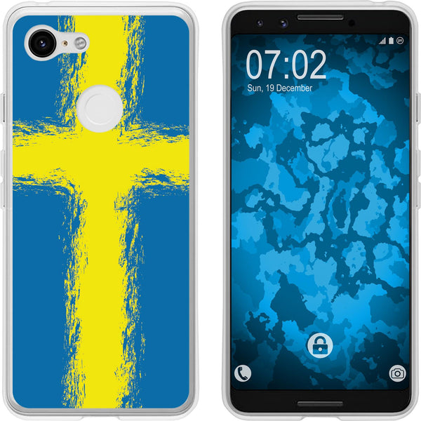 Pixel 3 Silikon-Hülle WM Schweden M12 Case