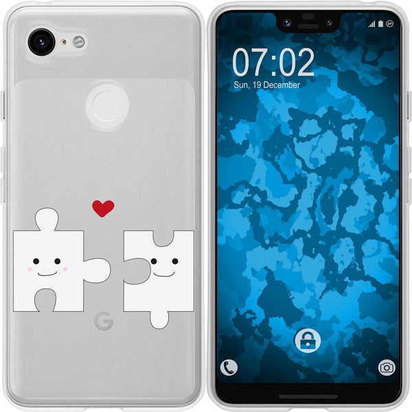 Pixel 3 XL Silikon-Hülle in Love Herz M1 Case