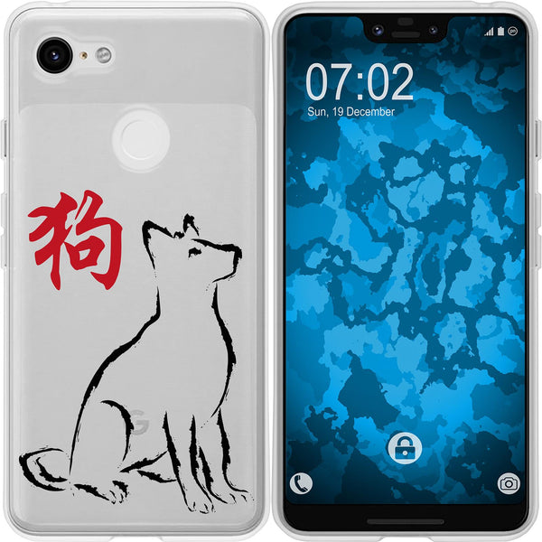 Pixel 3 XL Silikon-Hülle Tierkreis Chinesisch M11 Case