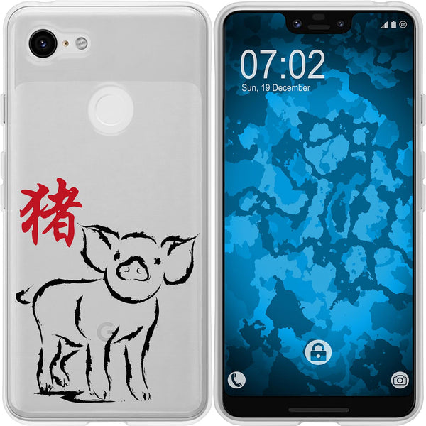 Pixel 3 XL Silikon-Hülle Tierkreis Chinesisch M12 Case