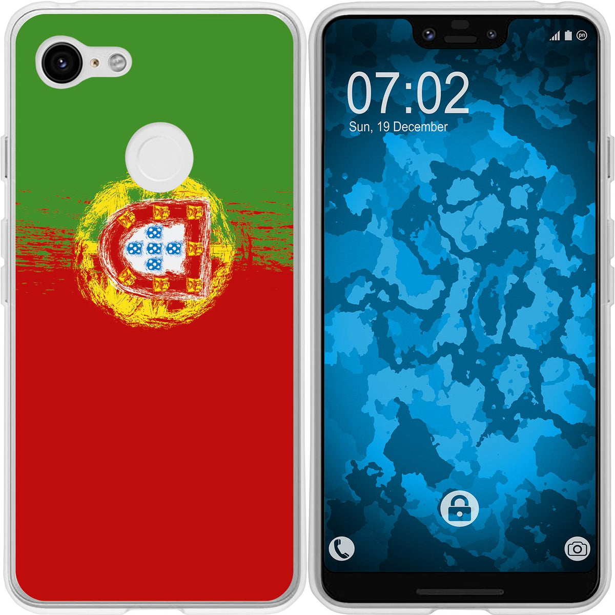 Pixel 3 XL Silikon-Hülle WM Portugal M8 Case