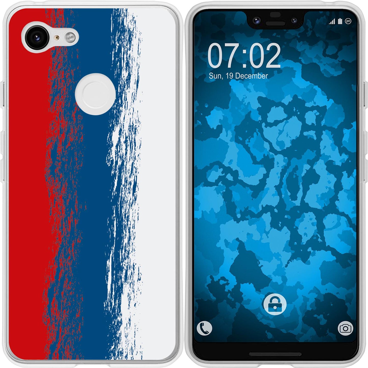 Pixel 3 XL Silikon-Hülle WM Russland M9 Case