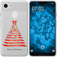 Pixel 3 XL Silikon-Hülle X Mas Weihnachten Weihnachtsbaum M1