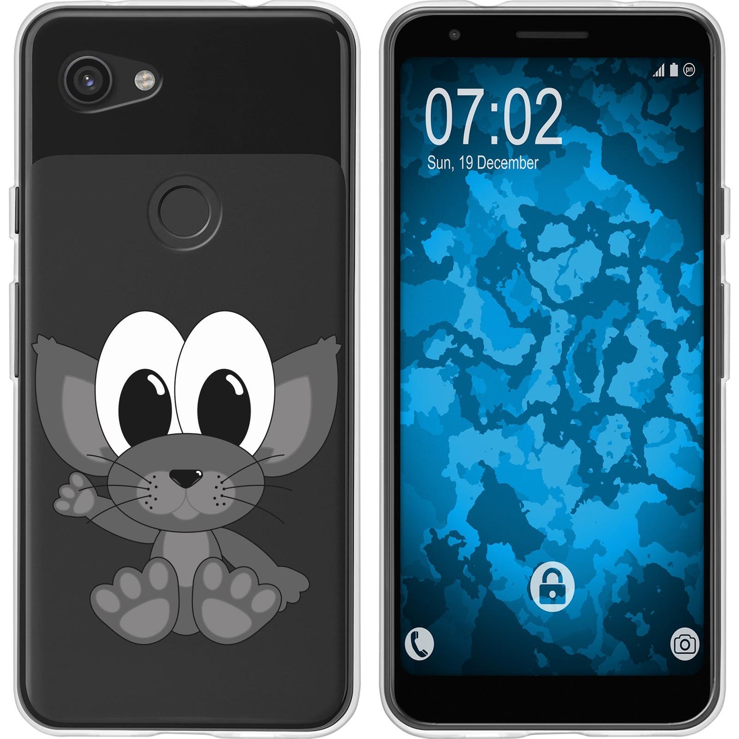 Pixel 3a Silikon-Hülle Cutiemals M5 Case