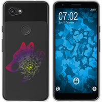 Pixel 3a Silikon-Hülle Floral Wolf M3-5 Case
