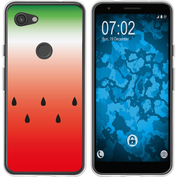 Pixel 3a Silikon-Hülle Sommer Melone M5 Case