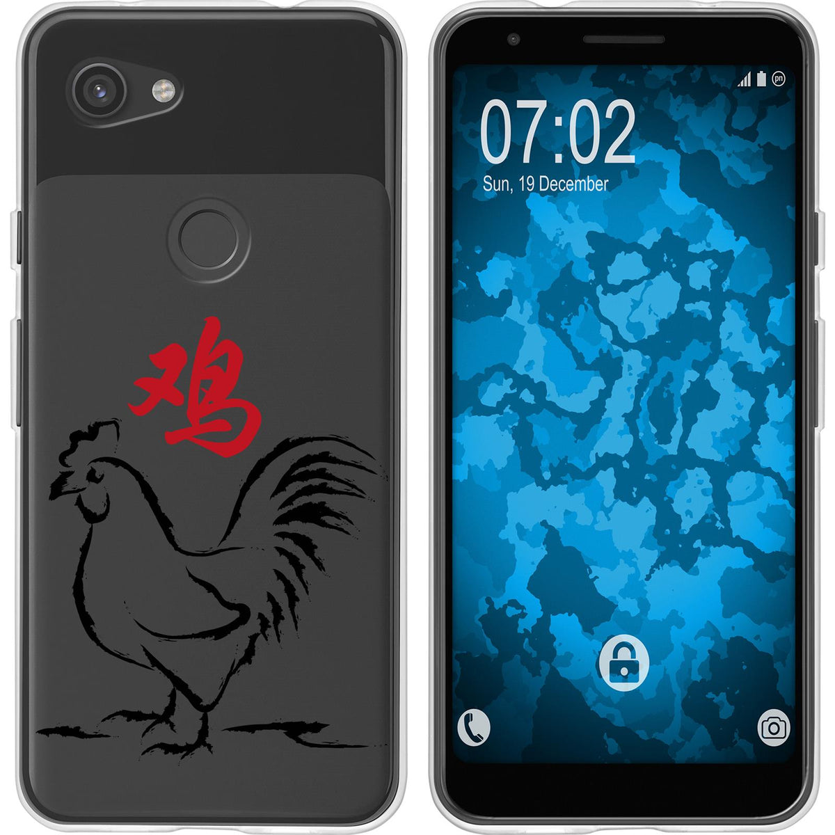 Pixel 3a Silikon-Hülle Tierkreis Chinesisch M10 Case