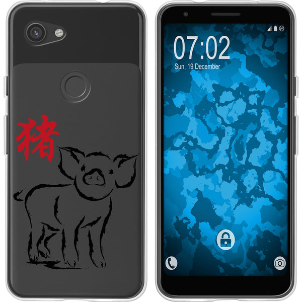 Pixel 3a Silikon-Hülle Tierkreis Chinesisch M12 Case