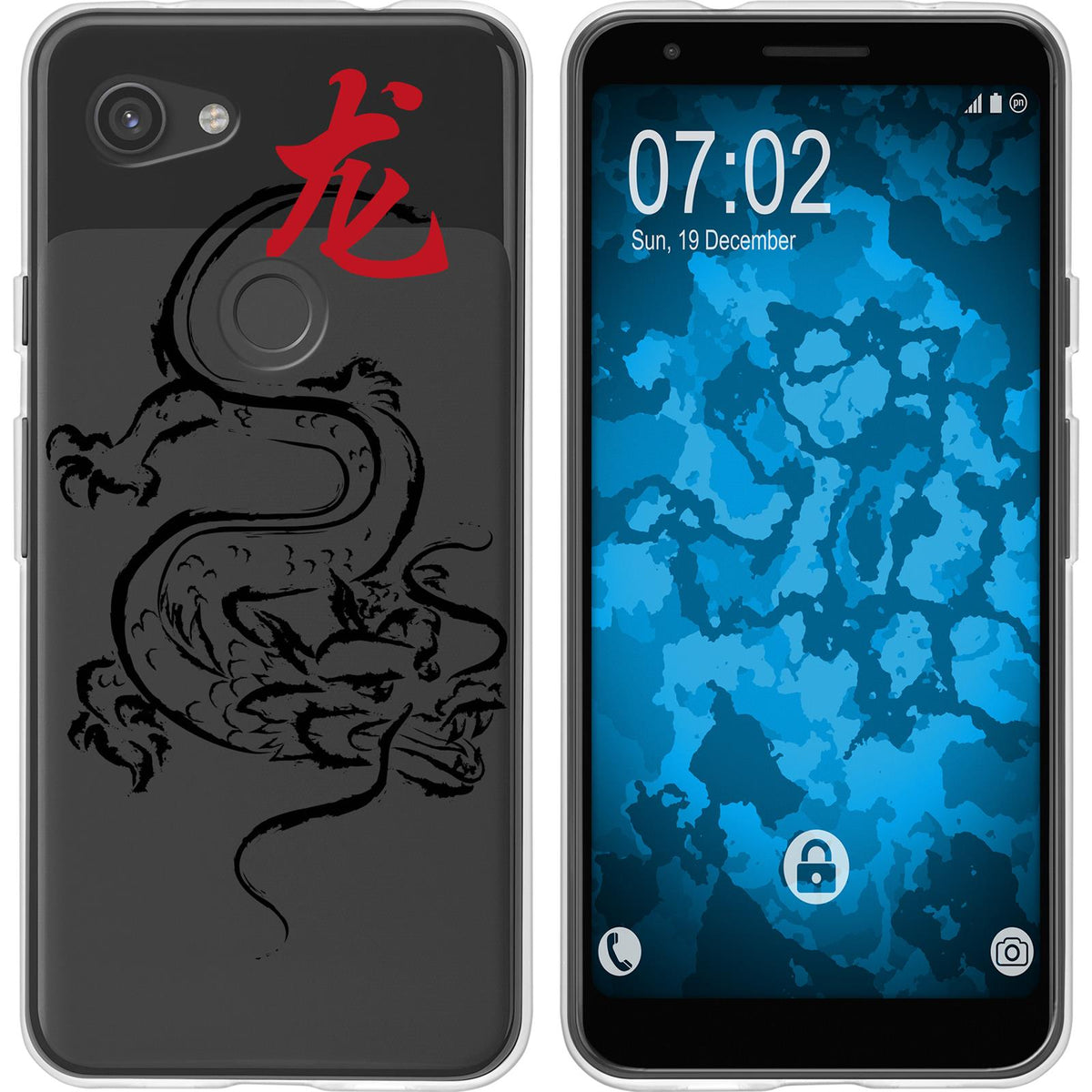 Pixel 3a Silikon-Hülle Tierkreis Chinesisch M5 Case