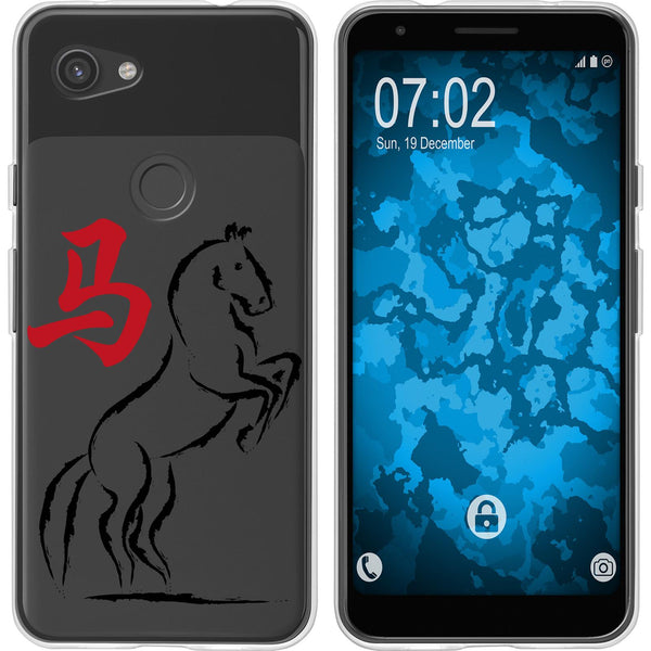 Pixel 3a Silikon-Hülle Tierkreis Chinesisch M7 Case