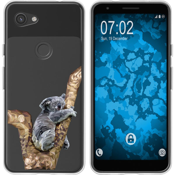 Pixel 3a Silikon-Hülle Vektor Tiere Koala M9 Case