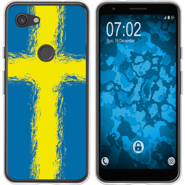 Pixel 3a Silikon-Hülle WM Schweden M12 Case